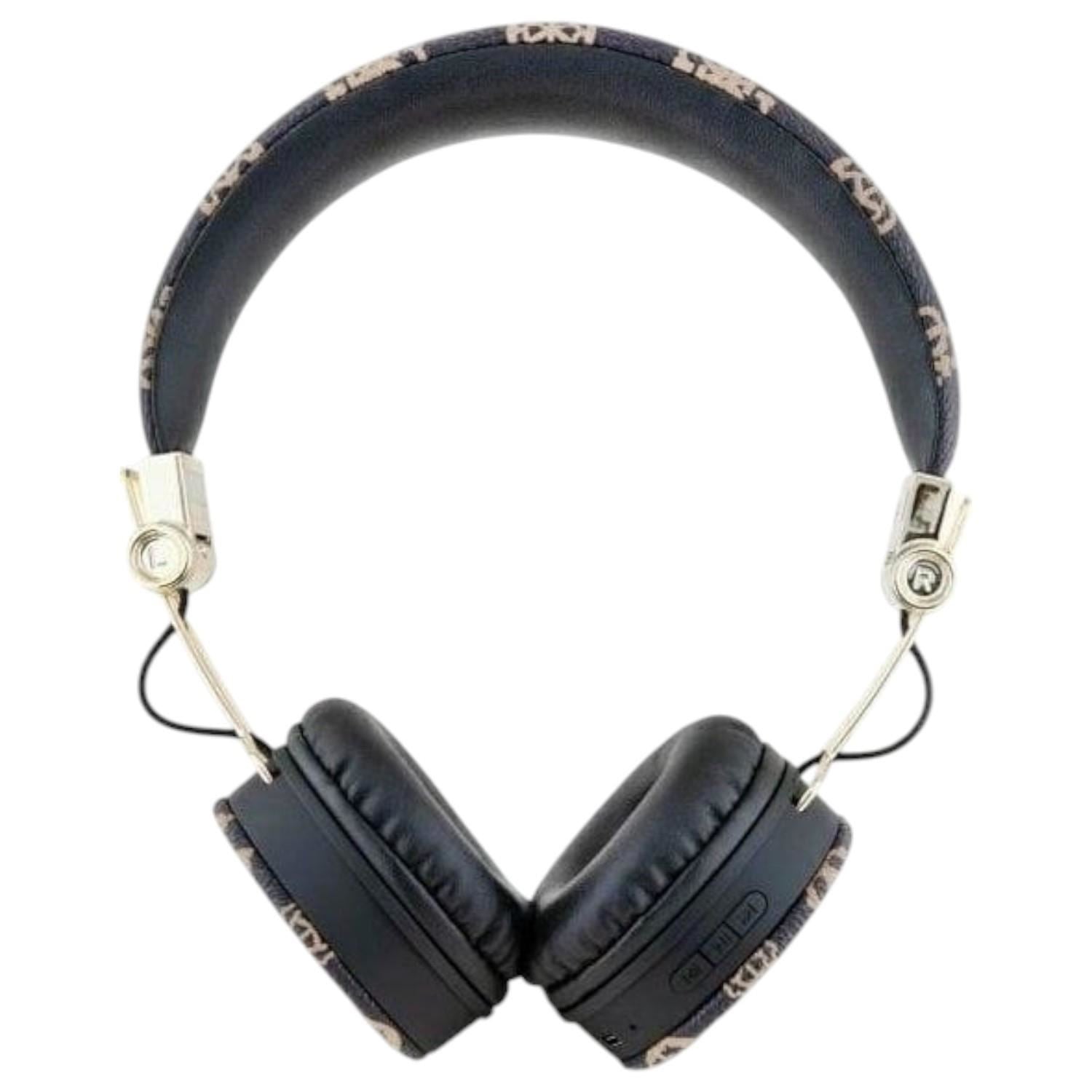 Guess 4G Peony Script Round Shape ENC Bluetooth On Ear Headphones Black - GUBH70EPOSMK