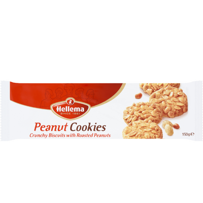 Hellema Peanut Cookies Crunchy Biscuits with Roasted Peanuts - 150g