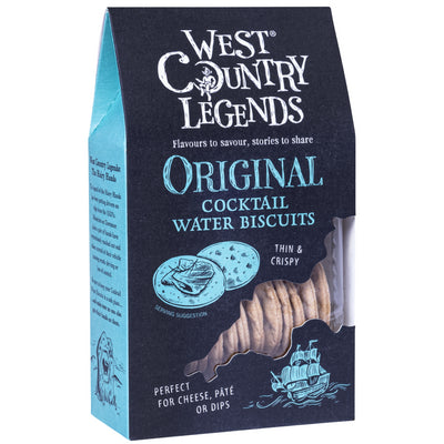 West Country Legends Original Cocktail Water Biscuits Thin & Crispy 100g