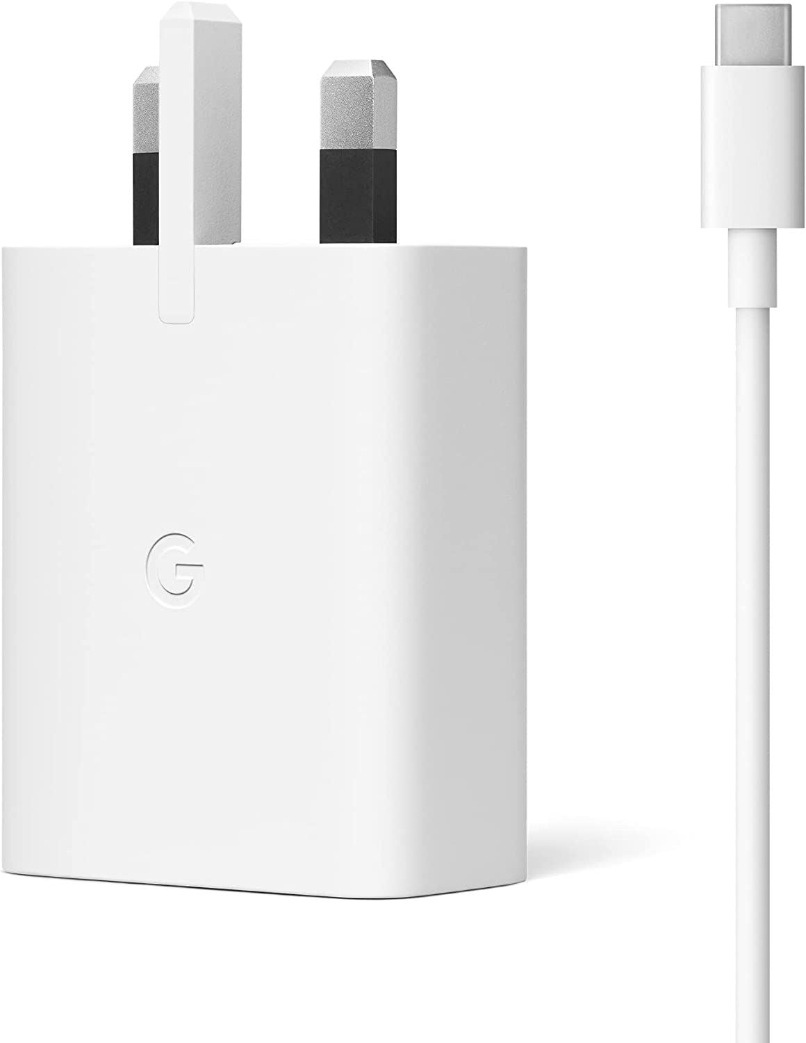 Official Google 30W USB C Charger with Type C Cable White - GA02275-GB