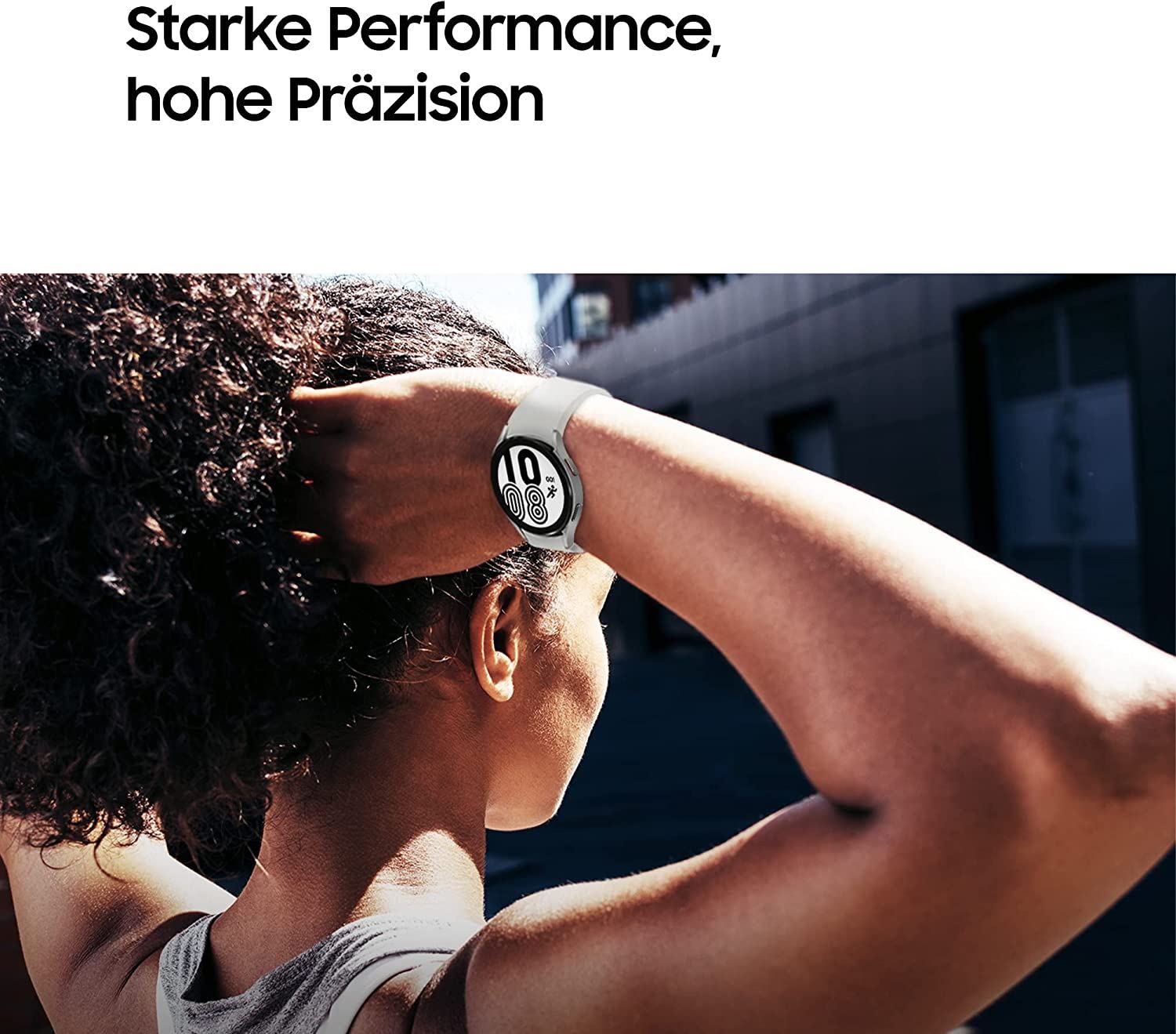Official Samsung Galaxy Watch 4/5 Sport Band 20mm S/M Grey - ET-SFR86SJEGEU