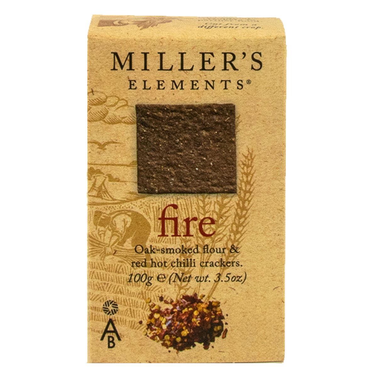 Millers Elements Fire Crackers Oak Smoked Flour & Red Hot Chilli 100g