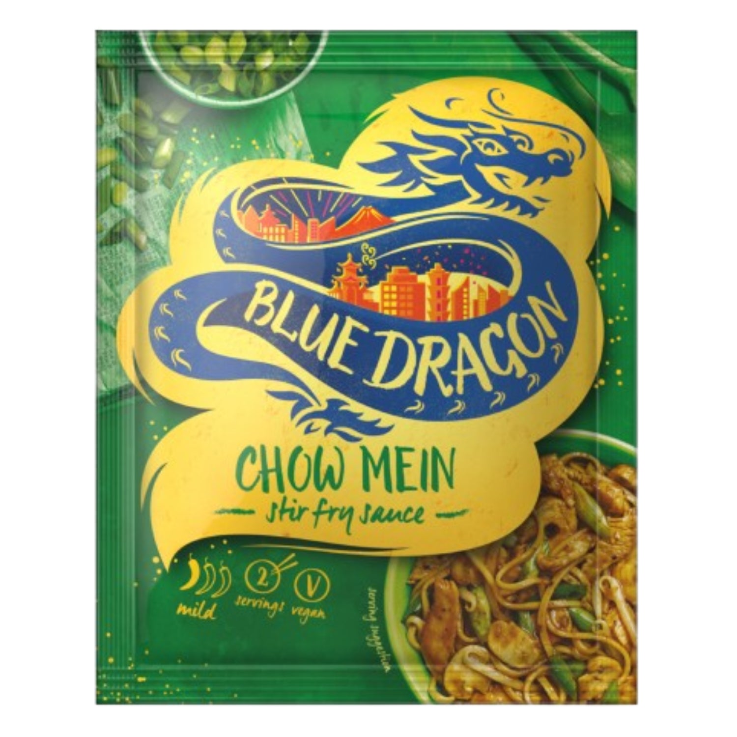 Blue Dragon Chow Mein Stir Fry Sauce - Vegan Mild Flavour  - 120g