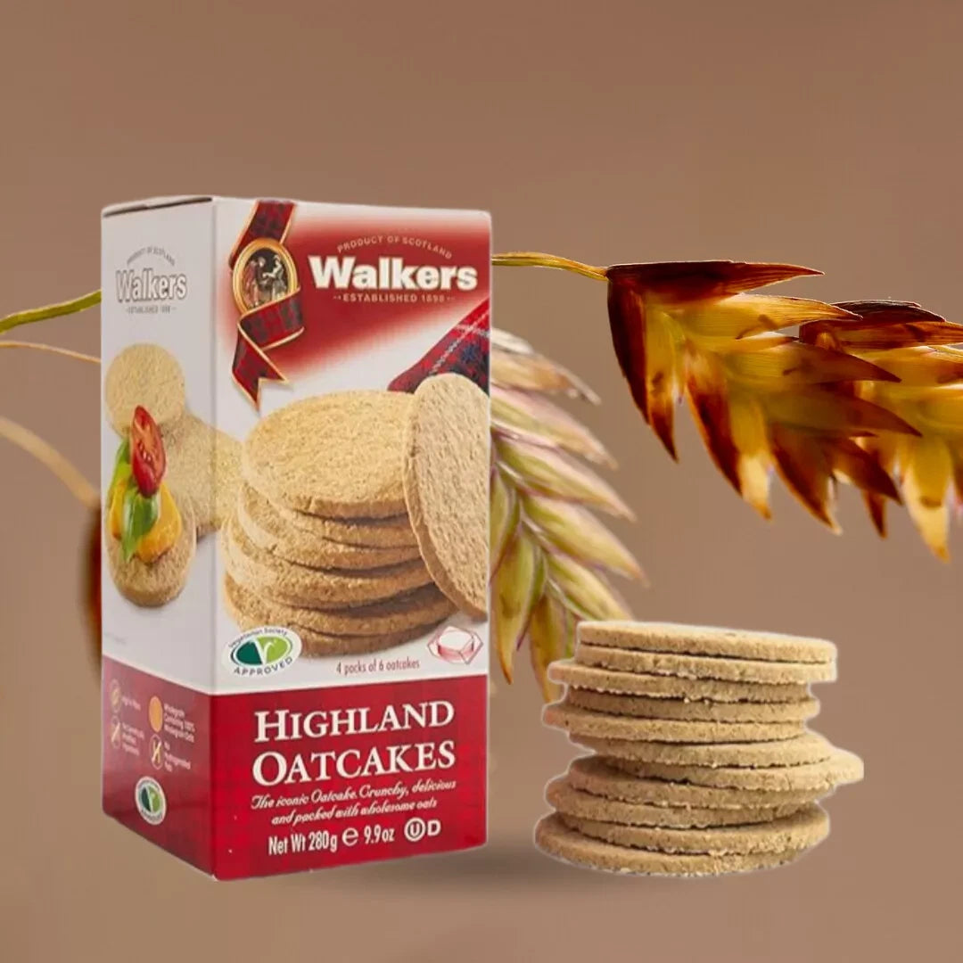 Walkers Highland High Fibre Crunchy Oatcakes Wholegrain Crackers 280g