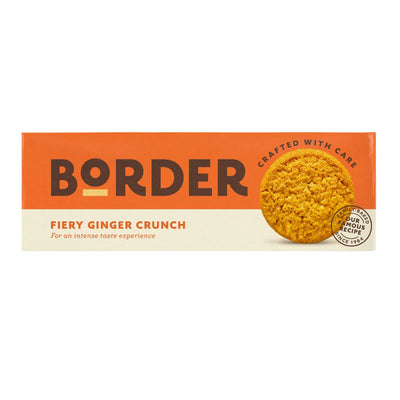 Border Biscuits Fiery Ginger Crunch Spicy Delightfully Biscuits - 135g