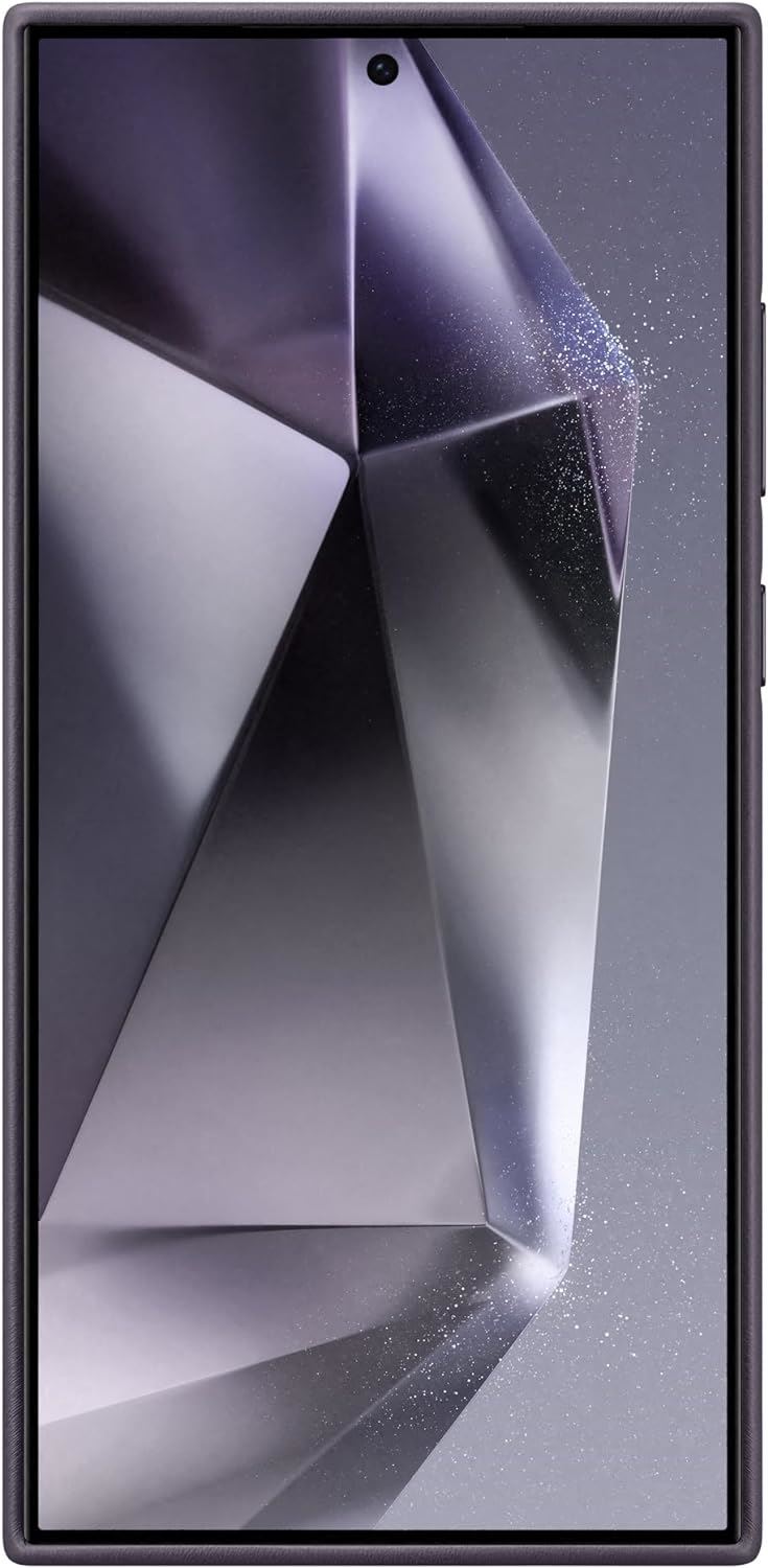 Samsung Galaxy S24 Ultra Vegan Leather Case Dark Violet - EF-FPS928HCAVW