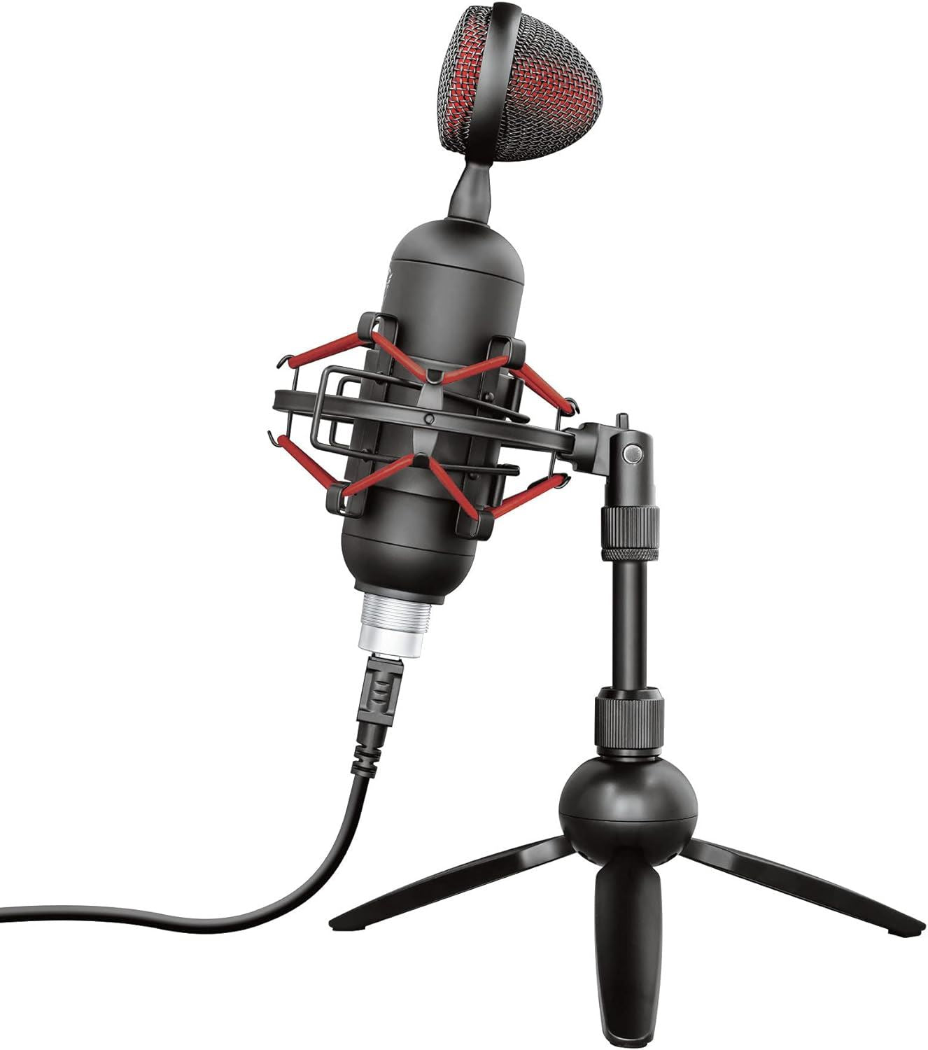 Official Trust GXT 244 Buzz USB Streaming Microphone with Tripod Stand Black - 23466