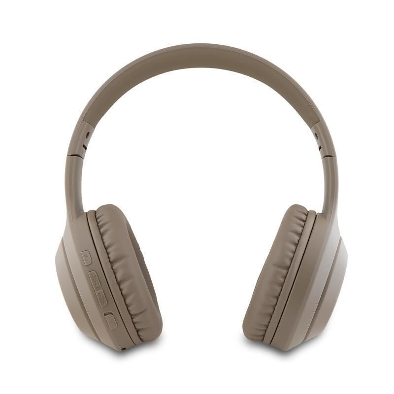 Guess Wireless Headphones with Classic Gold Logo Brown