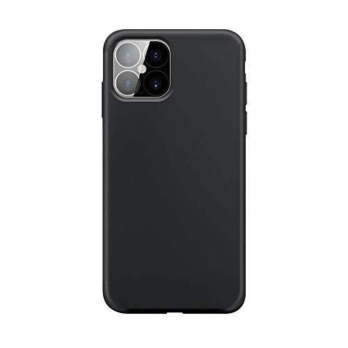 XQISIT Silicone Case for iPhone 12 Pro Max 6.7" Black Soft Touch Cover - 42312