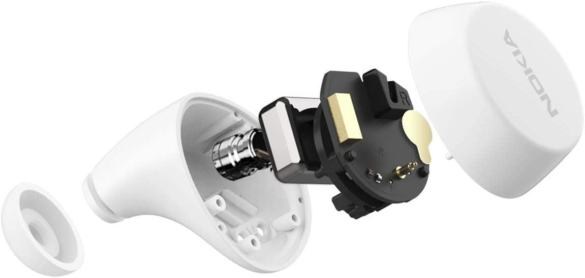 Official Nokia Power Earbuds Lite Wireless Headphones Snow - BH-405