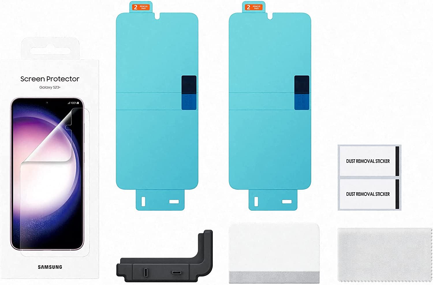 Official Samsung Galaxy S23 Plus Screen Protector Full Glue Transparent - EF-US916CTEGWW