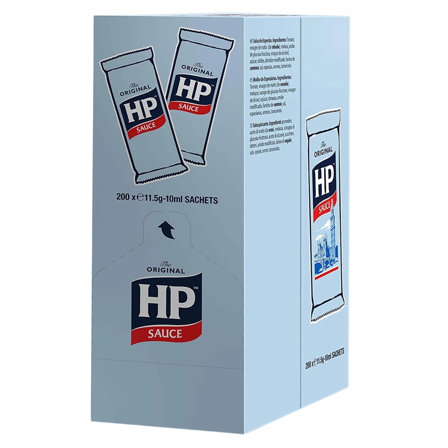 HP Sauce Sachets Original Flavour, Rich and Tangy Taste for Every Meal - Box of 200