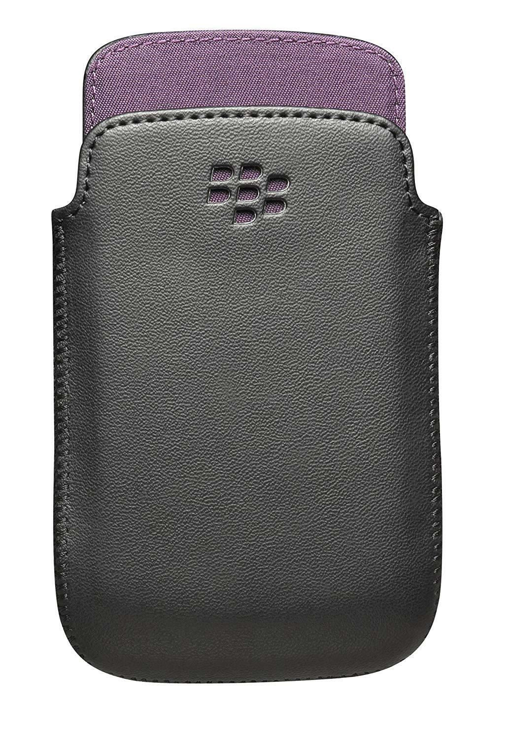 BlackBerry for Leather Pocket for BlackBerry Bold 9790 - Black/Purple