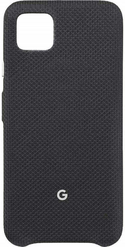 Google Pixel Case for Pixel 4 - Protective Phone Cover with Tailored Fabric and Active Edge Compatible - Official Google Pixel Cover - Just Black