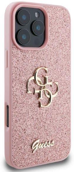 Guess Fixed Glitter Big 4G Hardcase for iphone 16 Pro Max 6.9 Pink - GUHCP16XHG4SGP"
