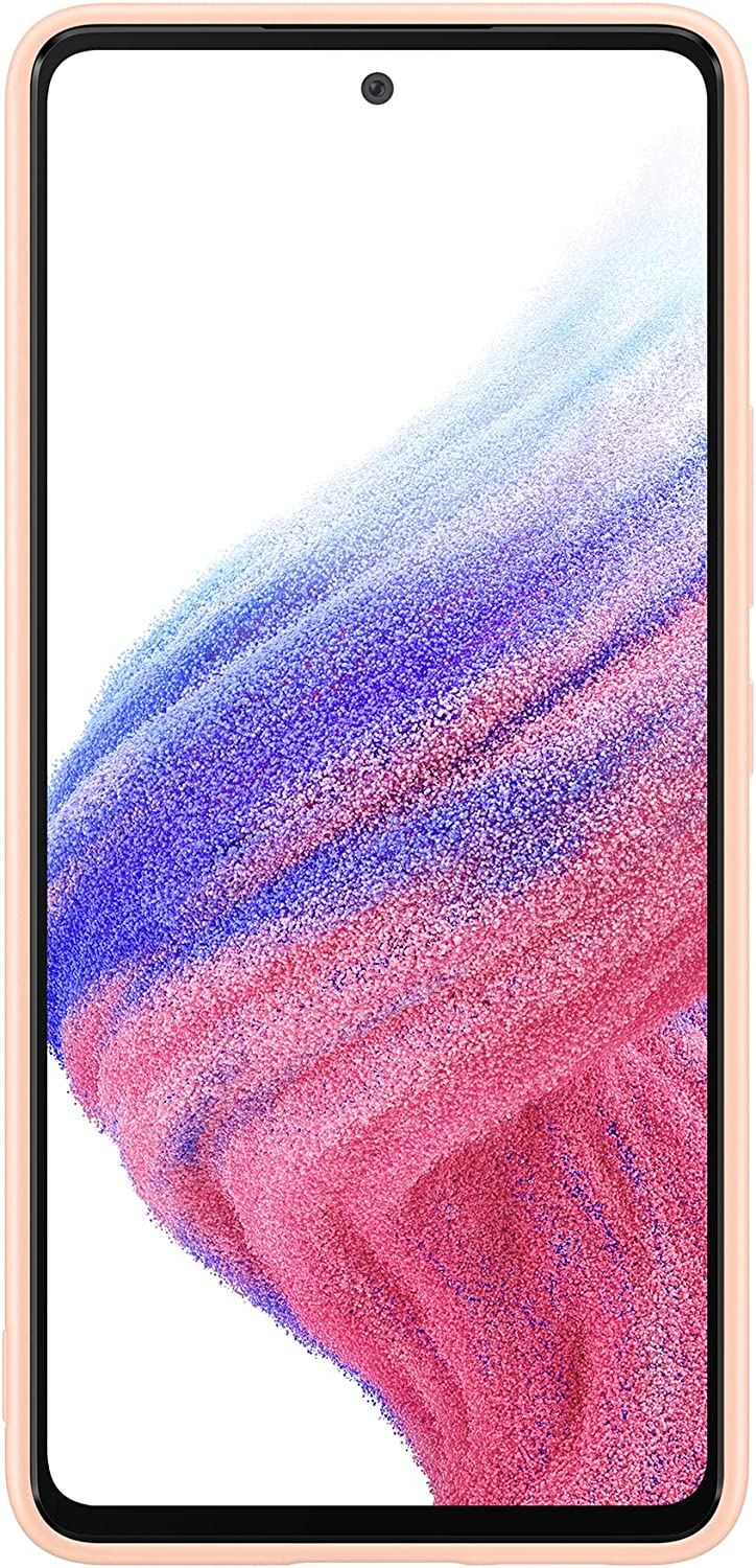 Official Samsung Galaxy A53 5G Silicone Cover Peach - EF-PA536TPEGWW