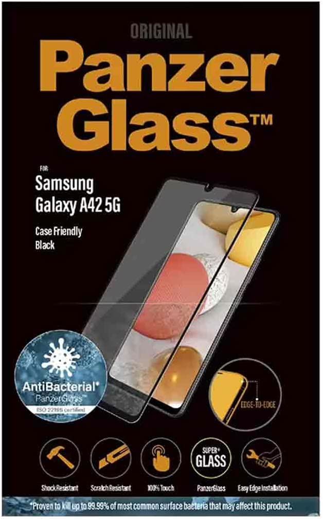 Official Panzer Glass Screen Protector for Samsung Galaxy A42 5G Black - 7250