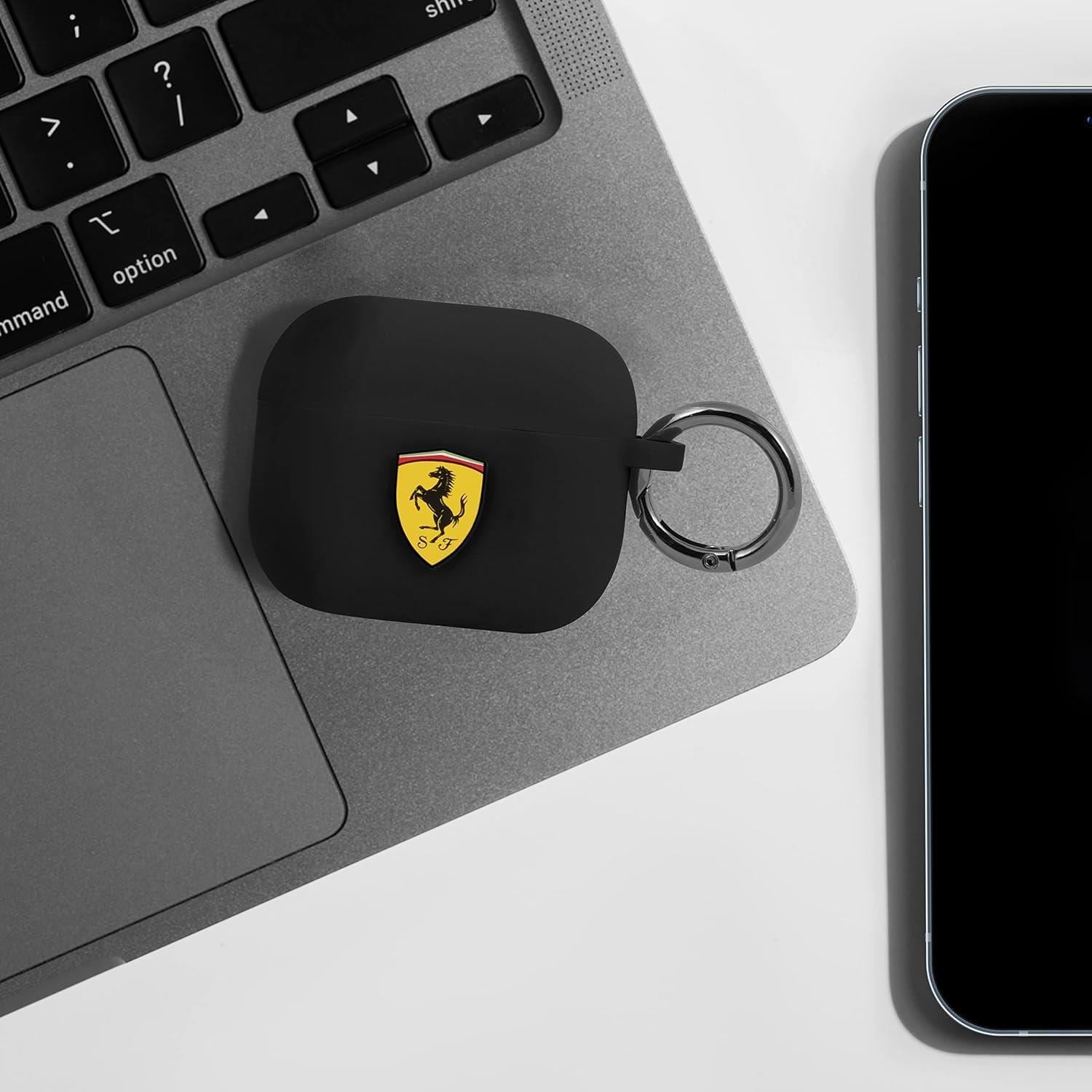 Ferrari Silicone Case for Airpods 3 Black - FEA3SILBK