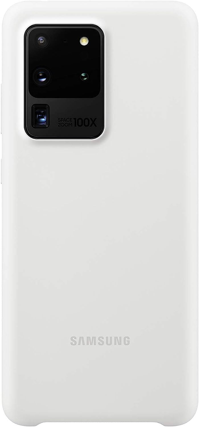 Official Samsung Galaxy S20 Ultra Silicone Cover White - EF-PG988TWEGEU
