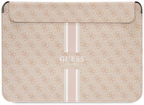 Guess 4G Printed Stripes Laptop Sleeve for 16" MacBook Pink - GUCS16P4RPSP