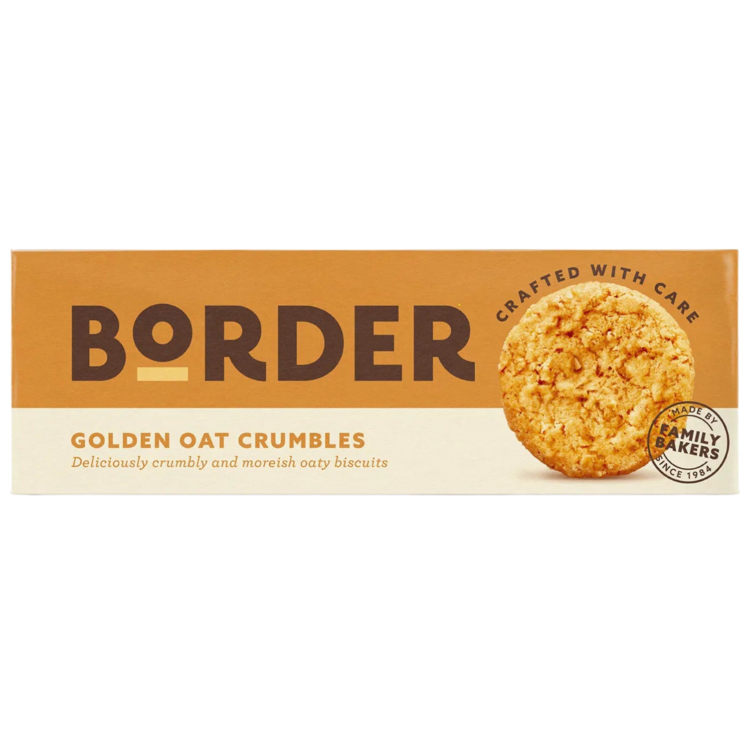 Border Golden Oat Crumbles Biscuits Deliciously Crumbly & Oaty Cookies 135g