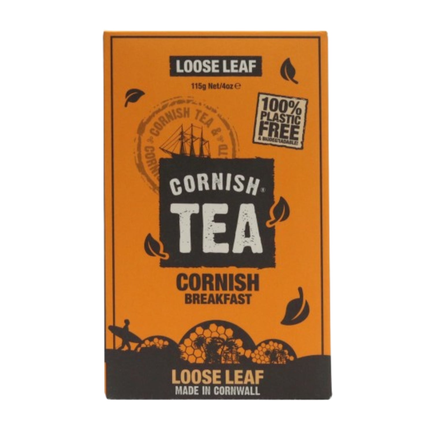 Cornish Tea Breakfast Loose Leaf Plastic Free & Biodegradable Tea Bags 115g