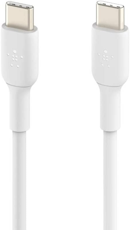 Official Belkin 1 Meter USB C to USB C Cable White - CAB003bt1MWH