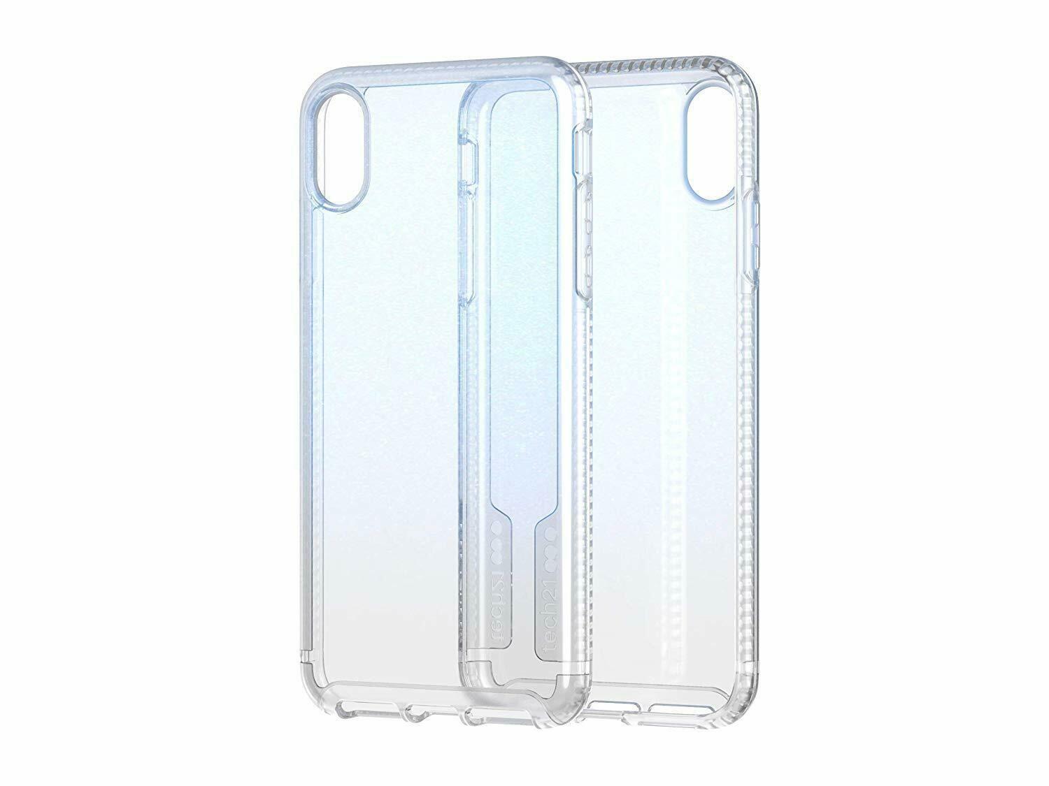 Tech21 Pure Shimmer Blue Case Back Cover iphone X/XS Max 6.5" T21-6557