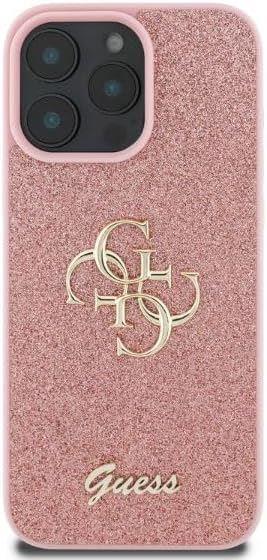 Guess Fixed Glitter Big 4G Hardcase for iphone 16 Pro Max 6.9 Pink - GUHCP16XHG4SGP"