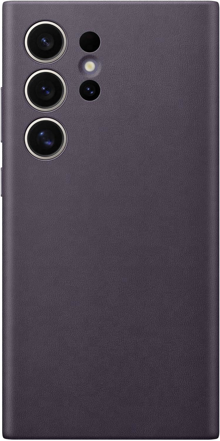 Samsung Galaxy S24 Ultra Vegan Leather Case Dark Violet - EF-FPS928HCAVW