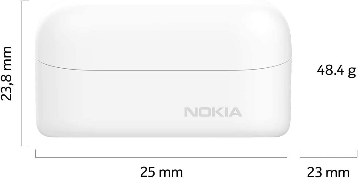Official Nokia Power Earbuds Lite Wireless Headphones Snow - BH-405