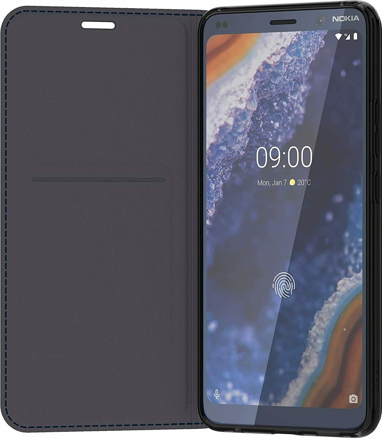 Nokia Premium Leather Book Cover 'CP-290' Suitable for 9 Dark Blue