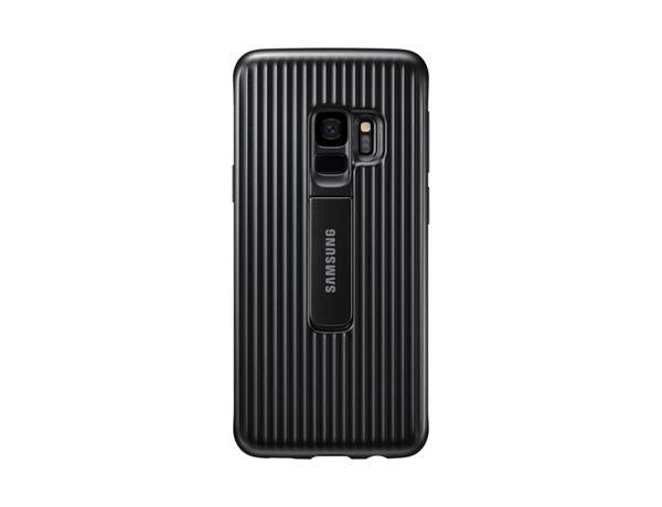 Samsung Protective Cover Case with Flip-Out Stand for Galaxy S9 - Black