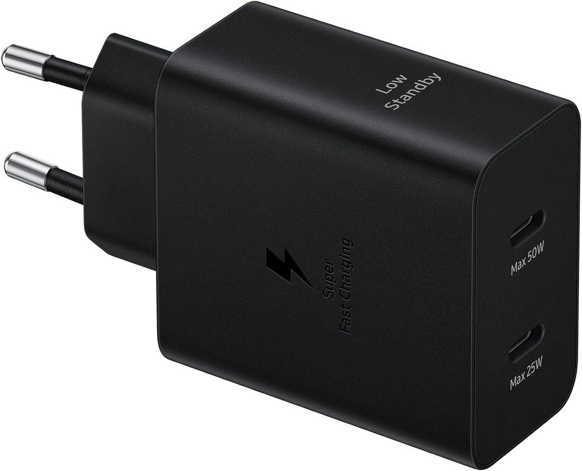Samsung 50W USB C Mains Charger with 5 Amp Type C Cable Black EU Plug - EF-T5020XBEGWW