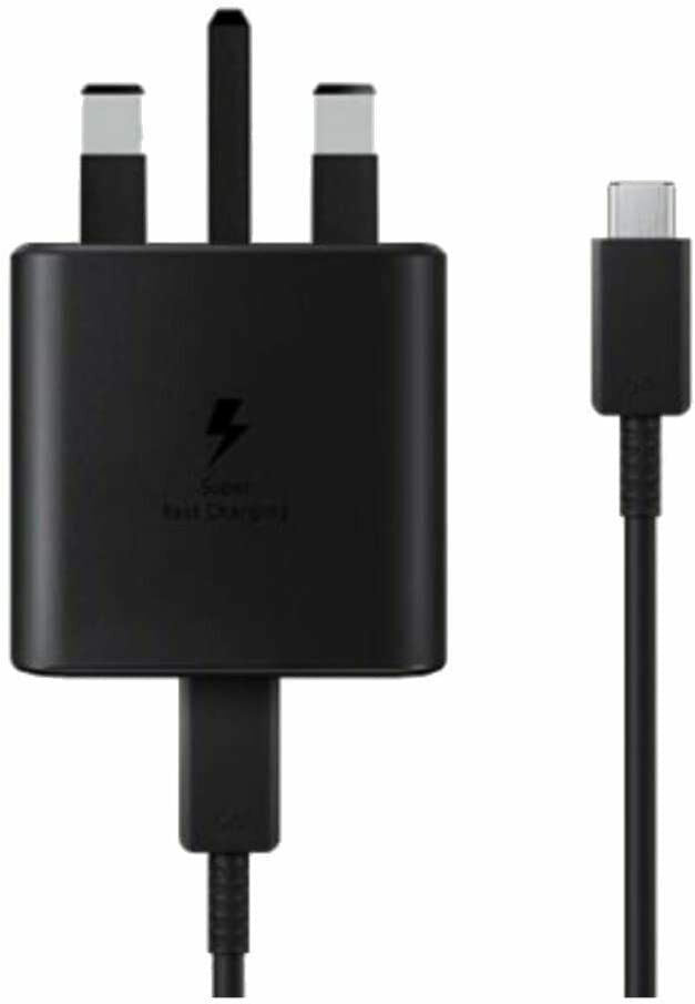 Samsung UK Travel Adaptor (45W with USB type C Cable) Black,EP-TA845XBEGGB