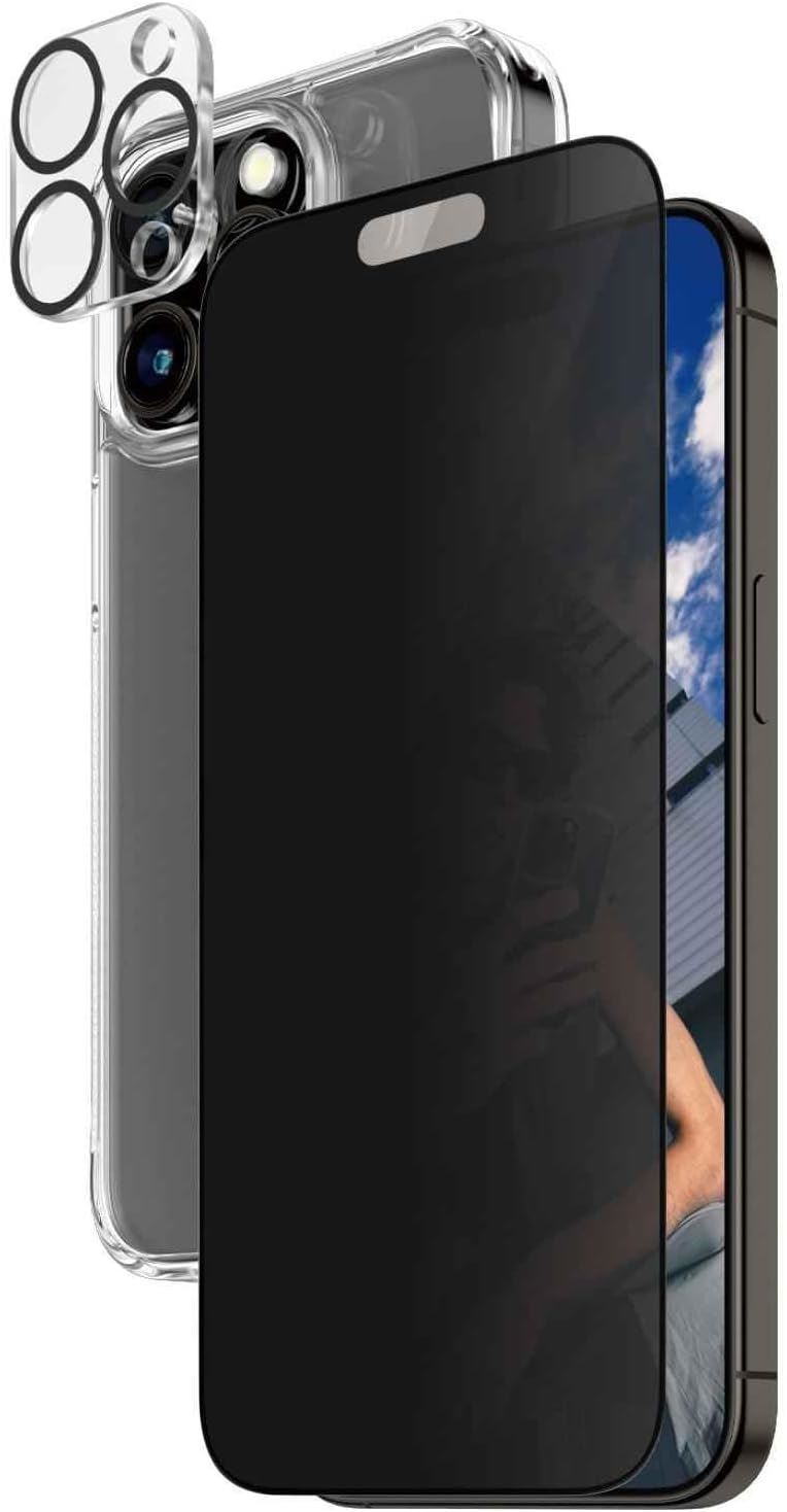 Panzer Glass Privacy Powerful 3 in 1 Bundle Pack for iPhone 15 Pro Max 6.7" - B1175㽯
