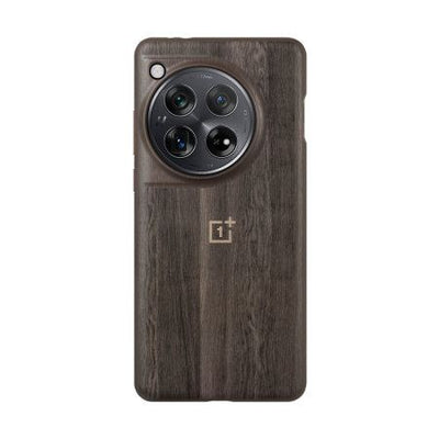Official OnePlus 12 Walnut Texture Bumper Case Brown - 5431101524