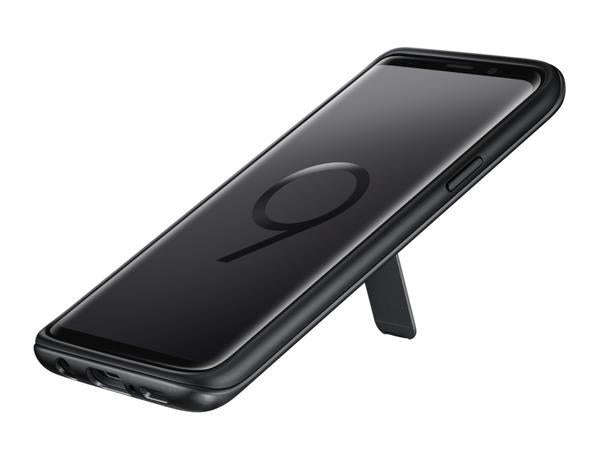 Samsung Protective Cover Case with Flip-Out Stand for Galaxy S9 - Black