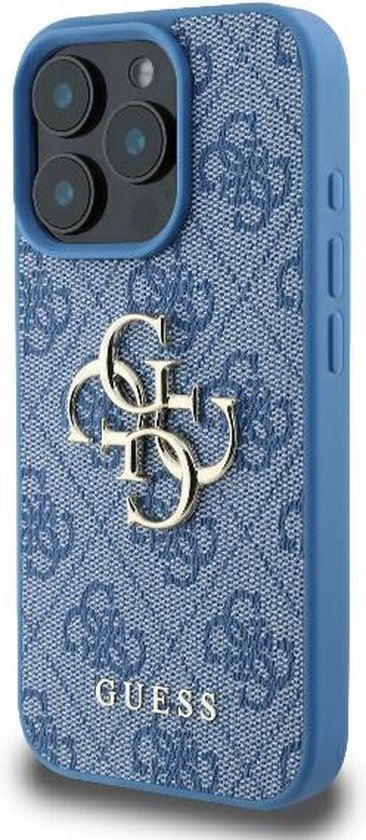 Guess 4G Big Logo Case for iPhone 16 Pro Max 6.9" Blue