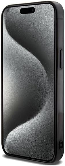 Mercedes Benz Double Layer Crossed Line Case with MagSafe for iphone 15 Pro 6.1" Black - MEHMP15L23HRSK
