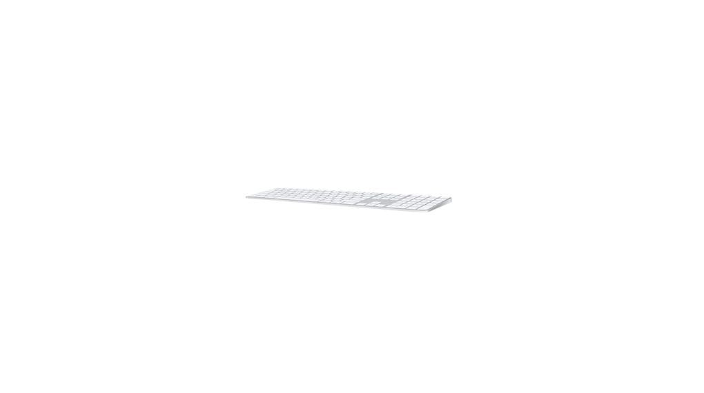 Apple Magic Keyboard with Touch ID and Numeric Keypad for M1 Silver Arabic A2520 - ML2C3AB/A
