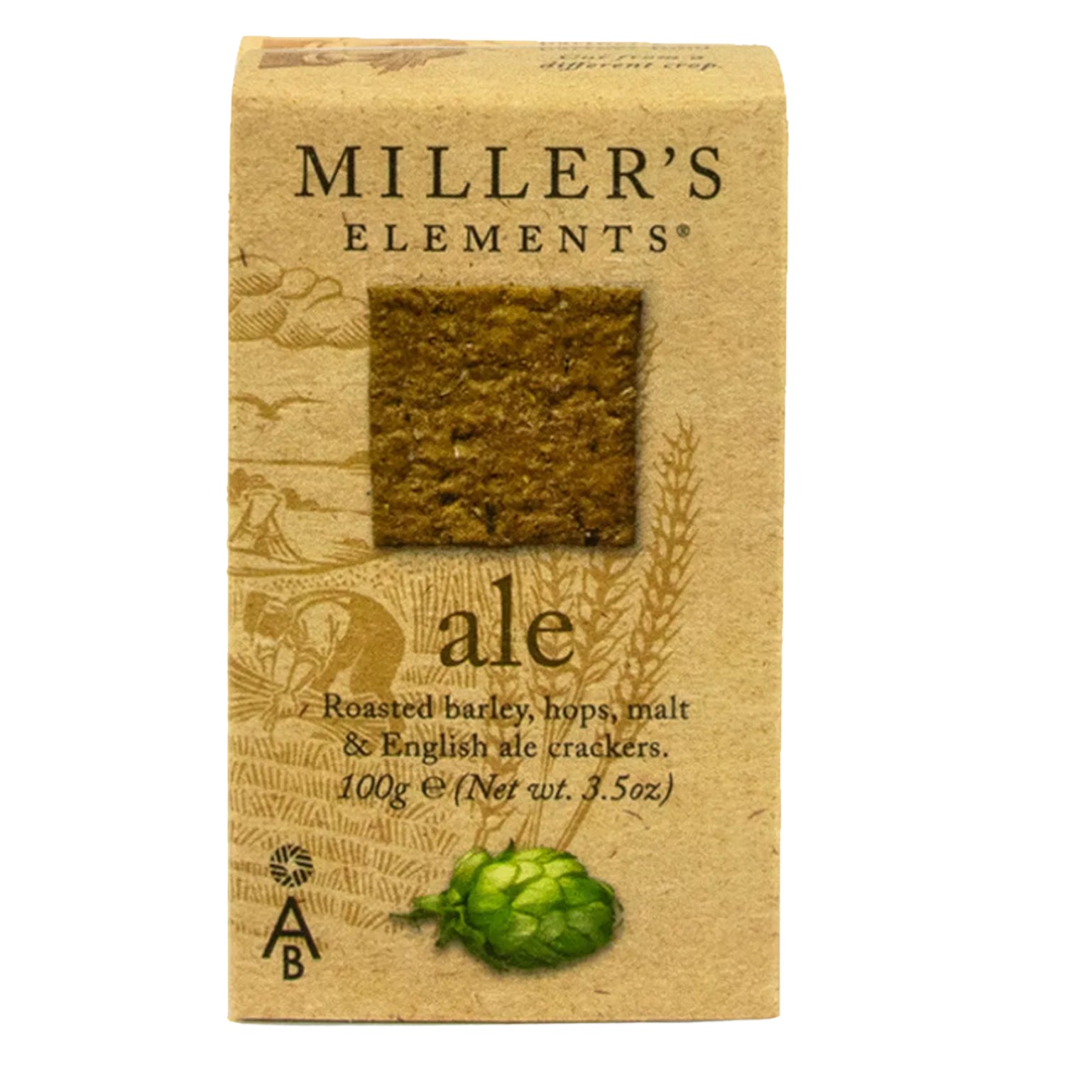 Millers Elements Crackers Ale Flavour Roasted Barley, Malt, Hops - 100g