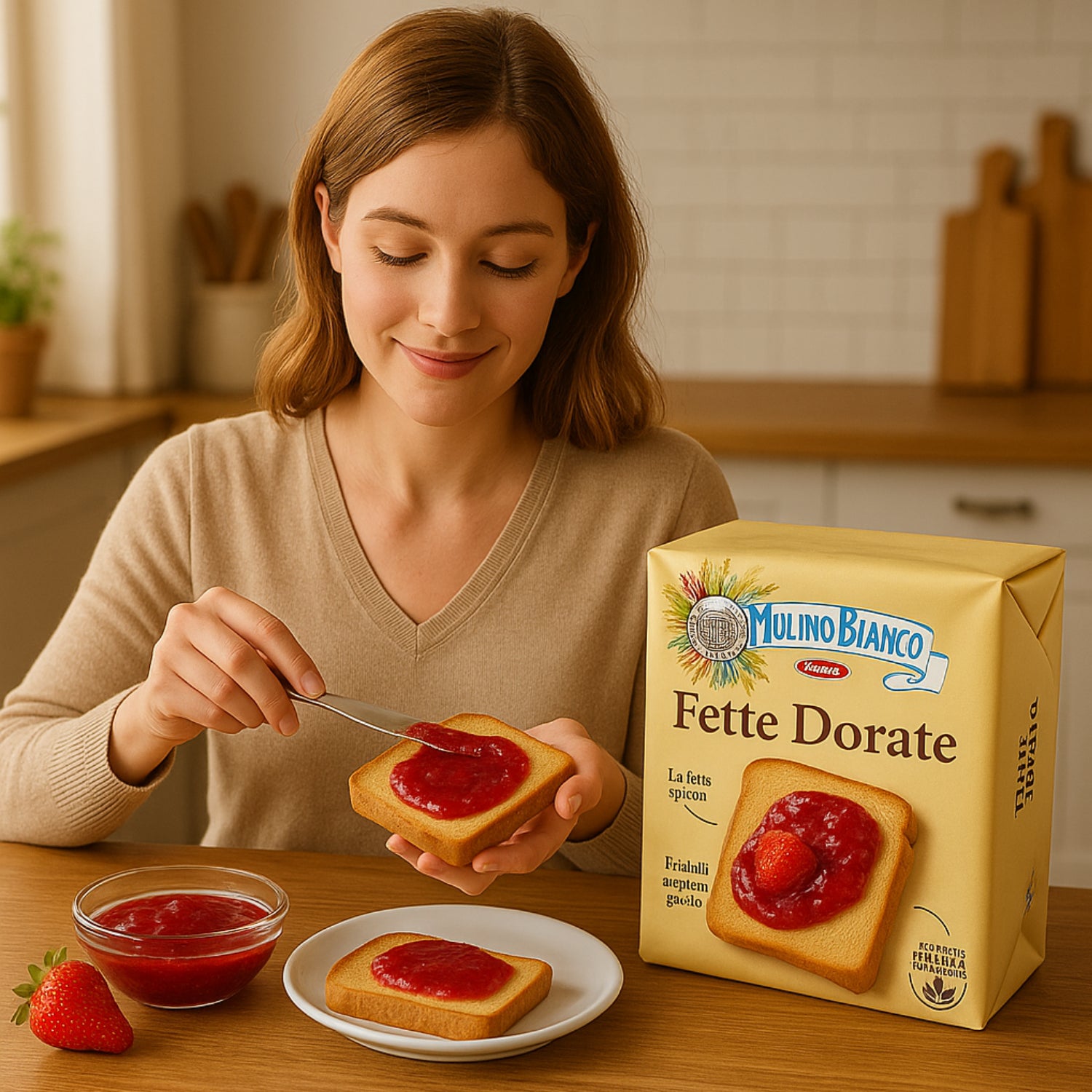 Mulino Bianco Armonie Fette Biscottate Dorate, Classic Golden Rusks - 315g