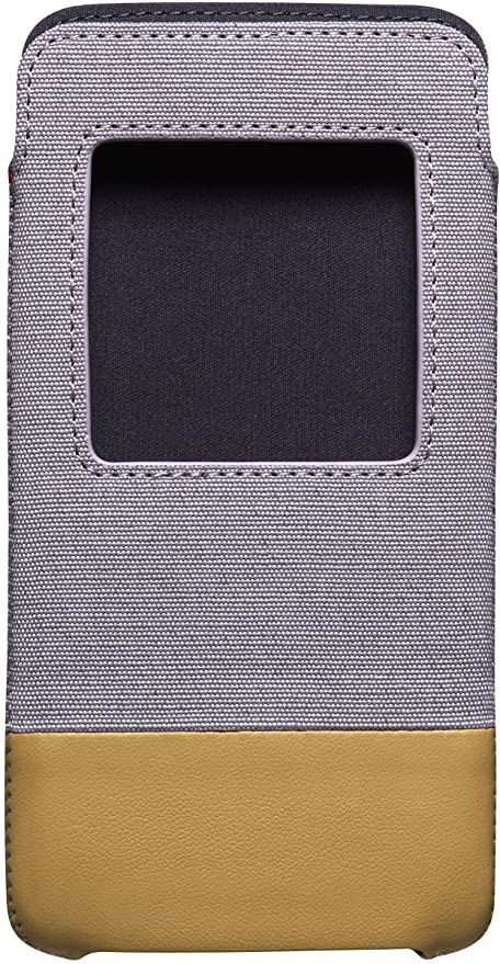 Blackberry DTEK50 Grey Tan Smart Pocket Case Pouch ACC-63006-002