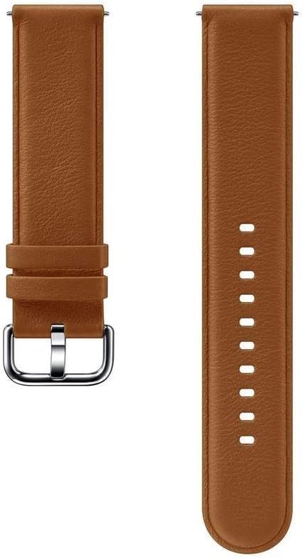 Samsung Galaxy Watch Active 2 Leather Band 20mm Brown - ET-SLR82MAEGWW