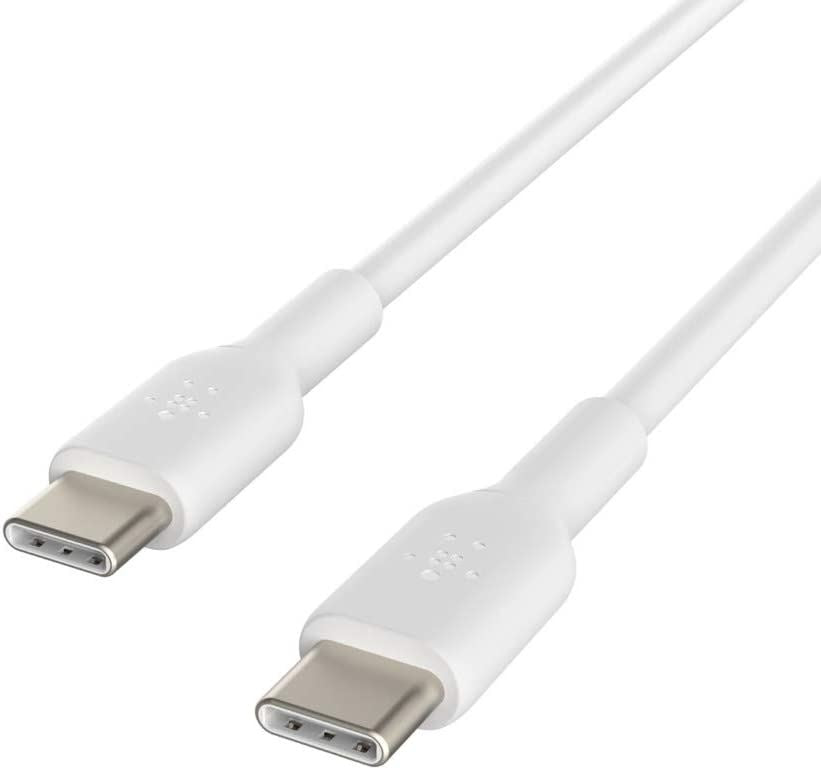 Official Belkin 1 Meter USB C to USB C Cable White - CAB003bt1MWH