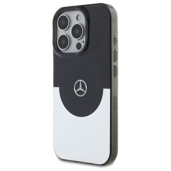 Mercedes Double Layer Case with MagSafe for iPhone 16 Pro 6.3" Black/Silver - MEHMP16L23HBIGK