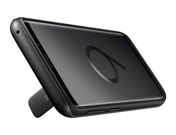 Samsung Protective Cover Case with Flip-Out Stand for Galaxy S9 - Black