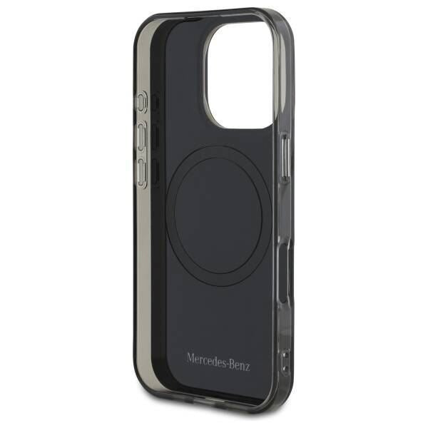 Mercedes Double Layer Case with MagSafe for iPhone 16 Pro 6.3" Black/Silver - MEHMP16L23HBIGK