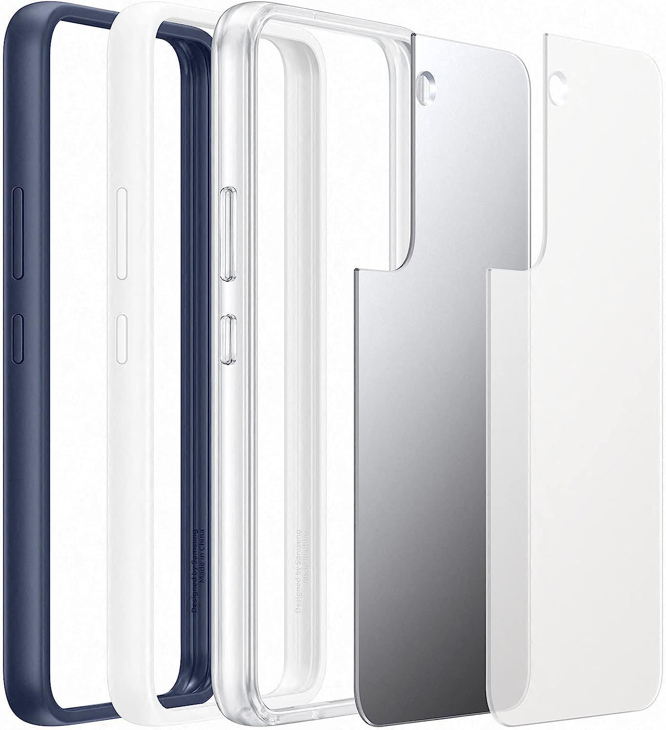 Official Samsung Galaxy S22 Frame Cover Navy - EF-MS901CNEGWW